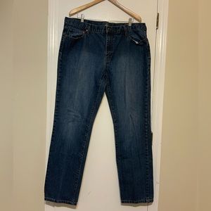 EUC Men’s Bass 1876 Stonewash Blue Straight Jeans 38X34